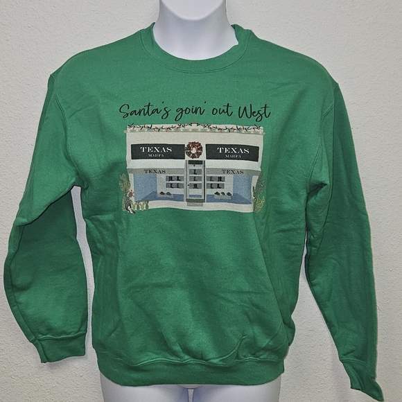 Christmas Sweatshirt- Prada Marfa- Medium - Picture 1 of 4